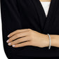 Clear Crystals Tennis Bracelet Rhodium Finish
