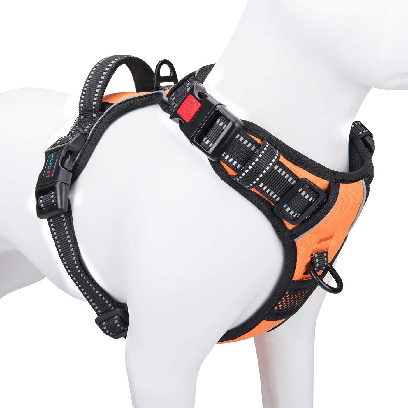 No Pull Dog Harness - Reflective Harness Vest with Adjustable Handle