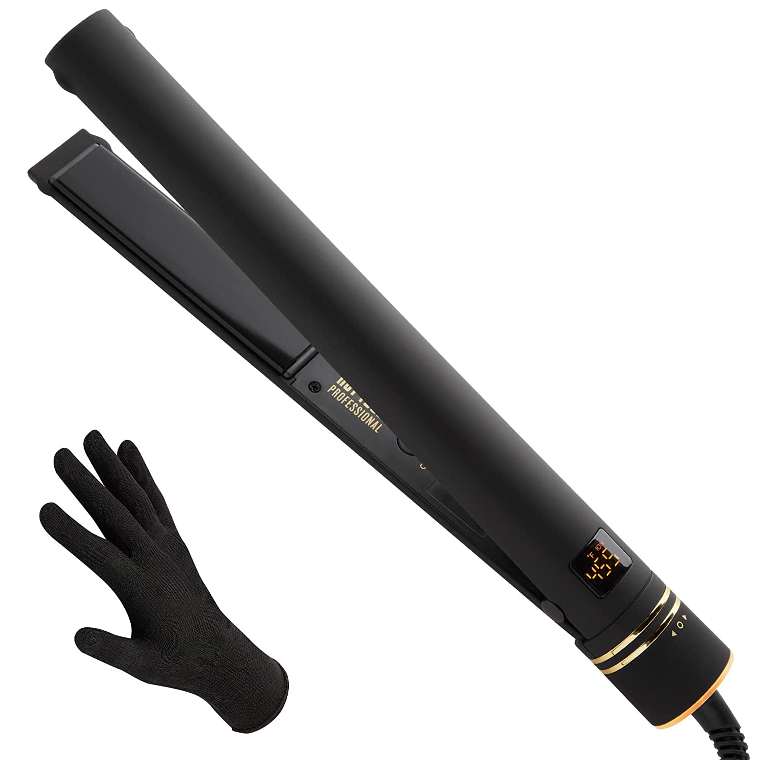 Pro Artist Black & Gold Flat Iron Salon Hair Straightening