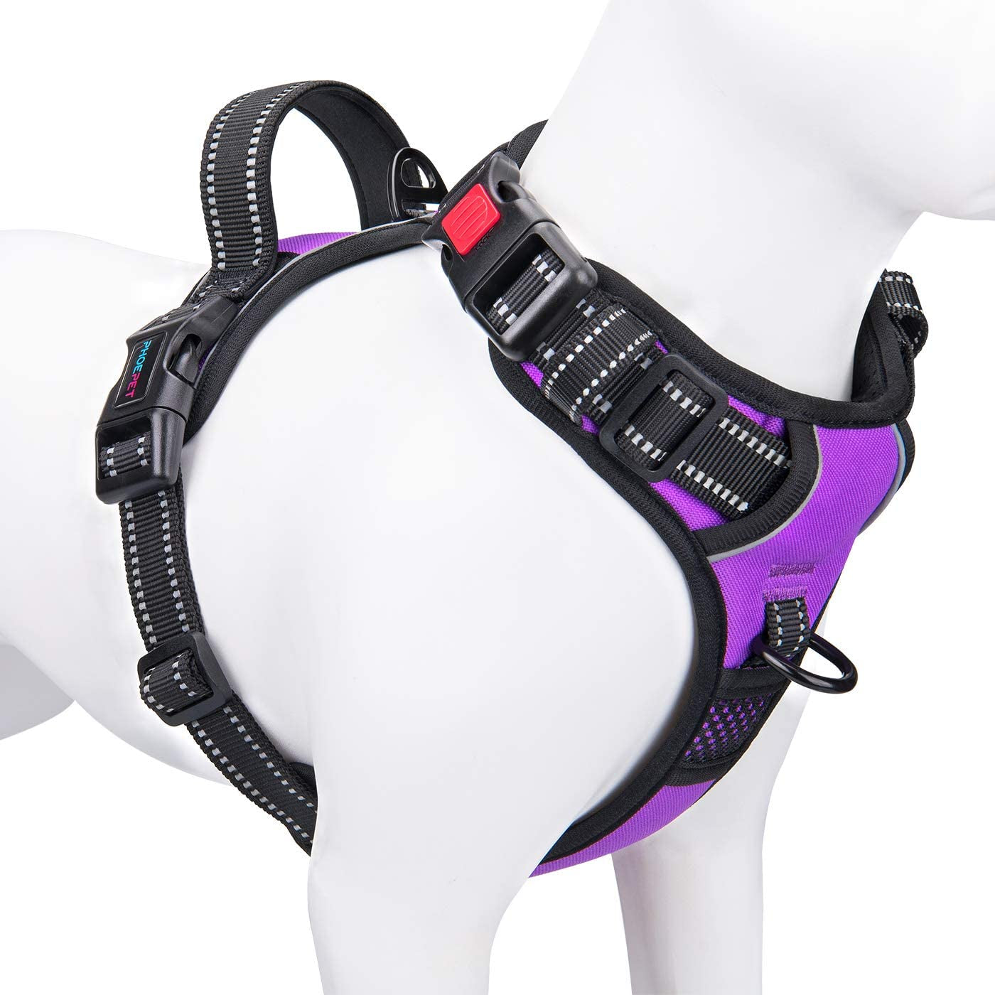 No Pull Dog Harness - Reflective Harness Vest with Adjustable Handle