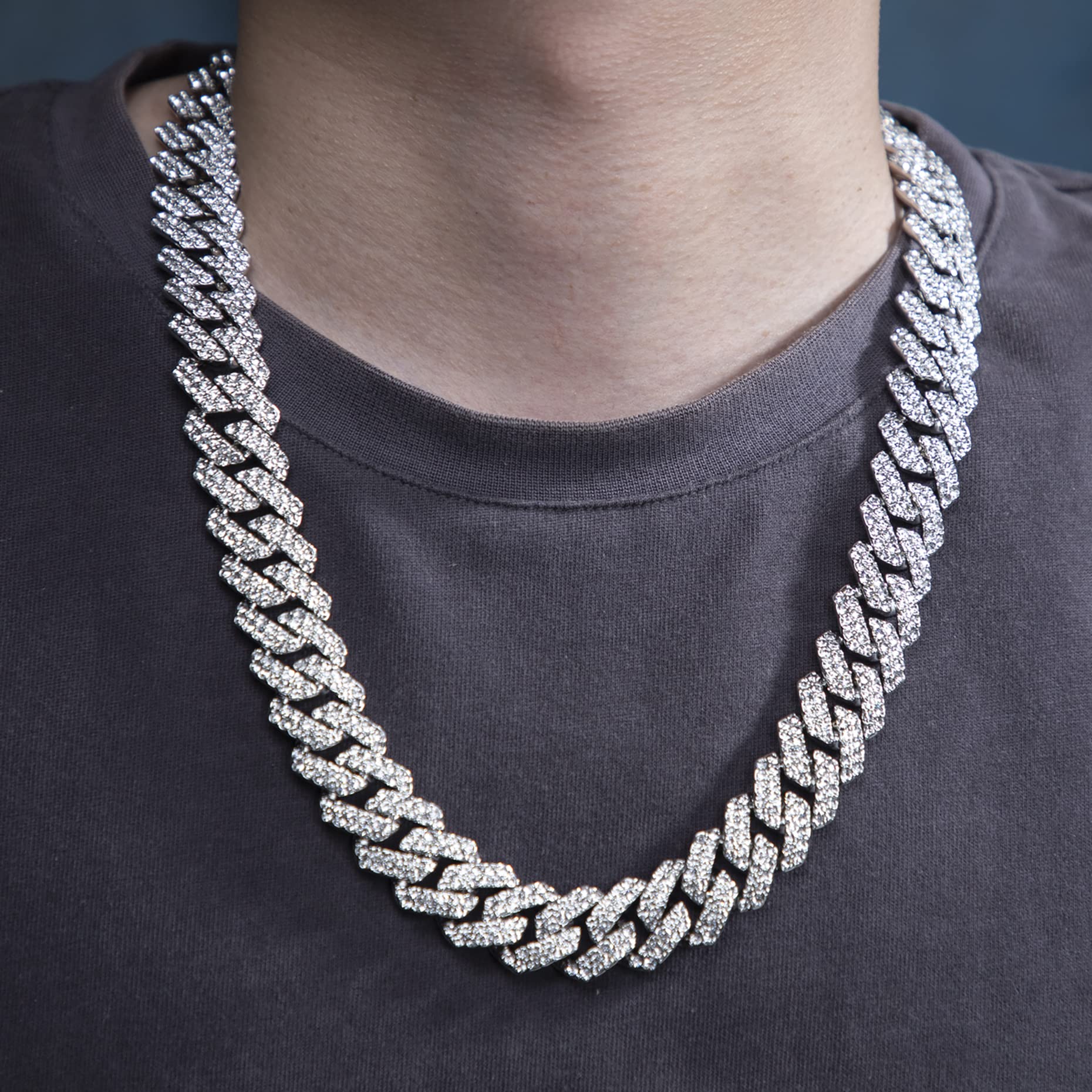 Iced Out Rhombus Cuban Chain