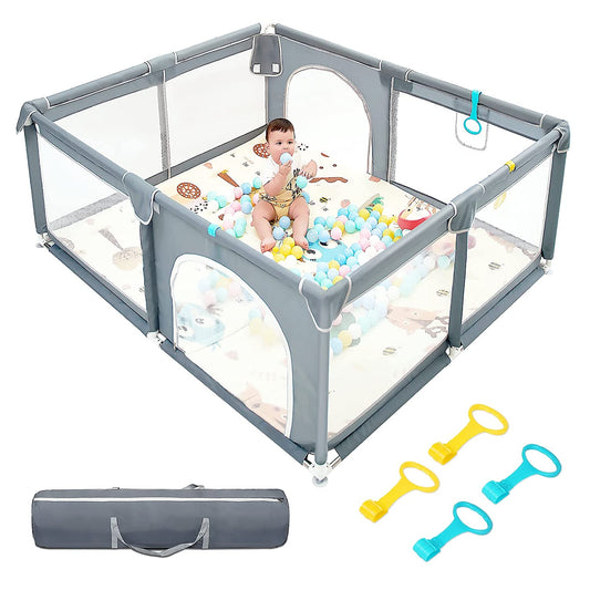 Baby Playpen - Large Baby Playard with Gate Baby Activity Center