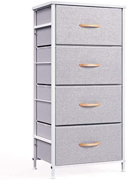 Bedroom Storage Organizer 4 Drawer Fabric Dresser Storage Unit