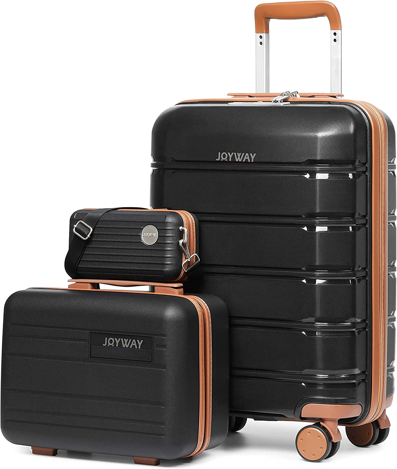 Suitcase Set - Carry-On Suitcases Set with TSA Lock Rigid Luggage with Swivel Wheels