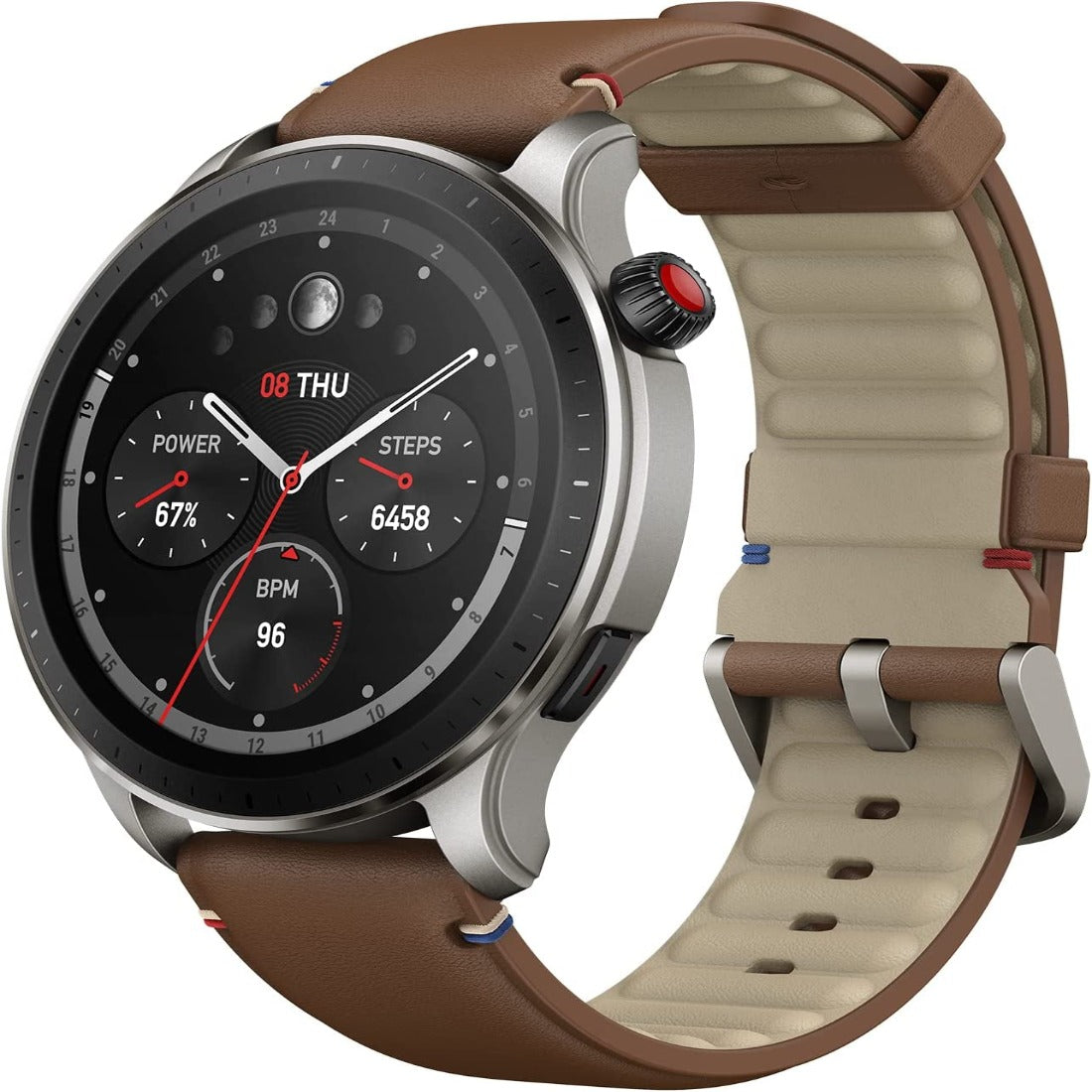 Men Smartwatch - Android & iPhone Dual-Band GPS Alexa Built-In Bluetooth Calls 150+ Sports Modes 14-Day Battery Life