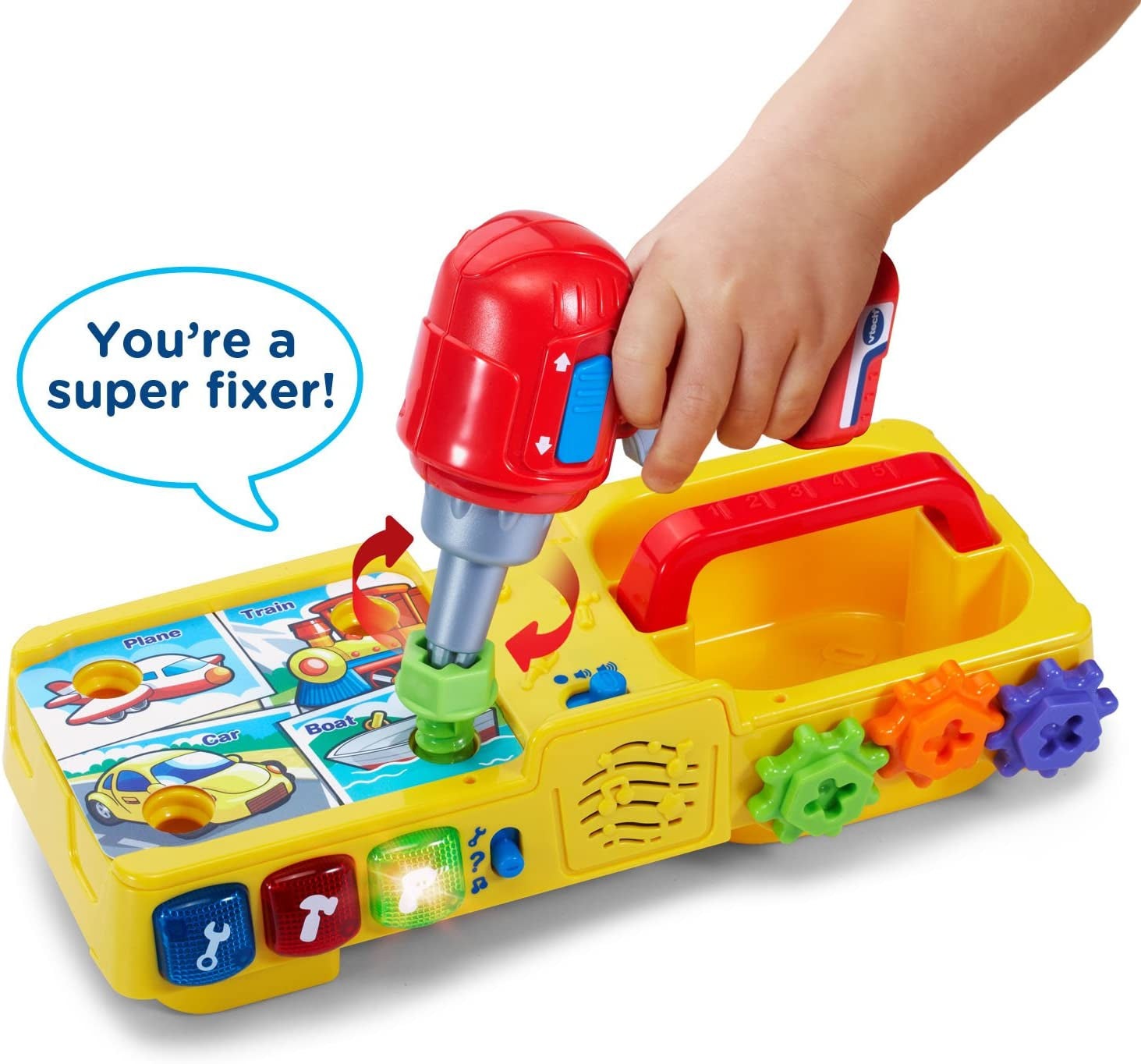 Kids Drill and Learn Toolbox Toddlers Toys