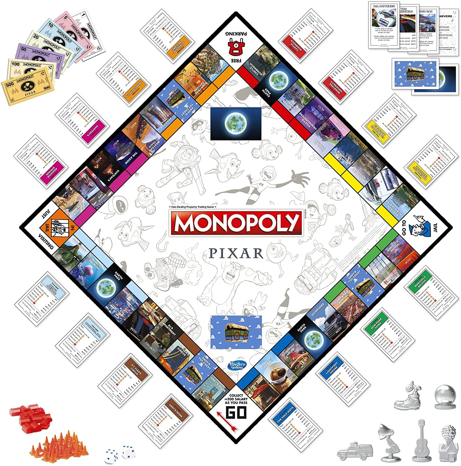 Pixar Edition Monopoly Board Game - Disney and Pixar's and More! Board Game Edition