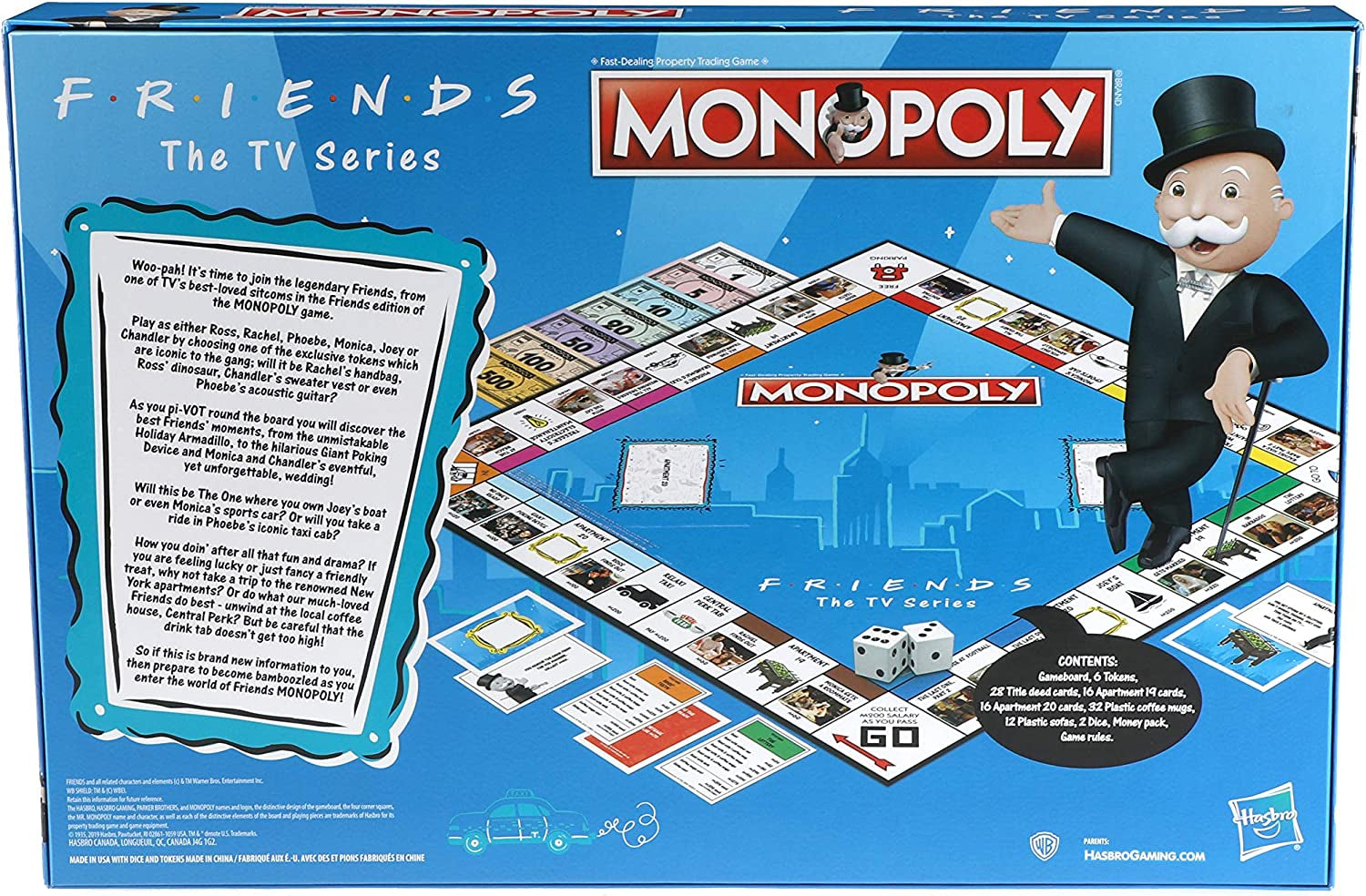 Monopoly Board Game Friends TV Series Edition - Fun Game for Fans Ages 8 and Up