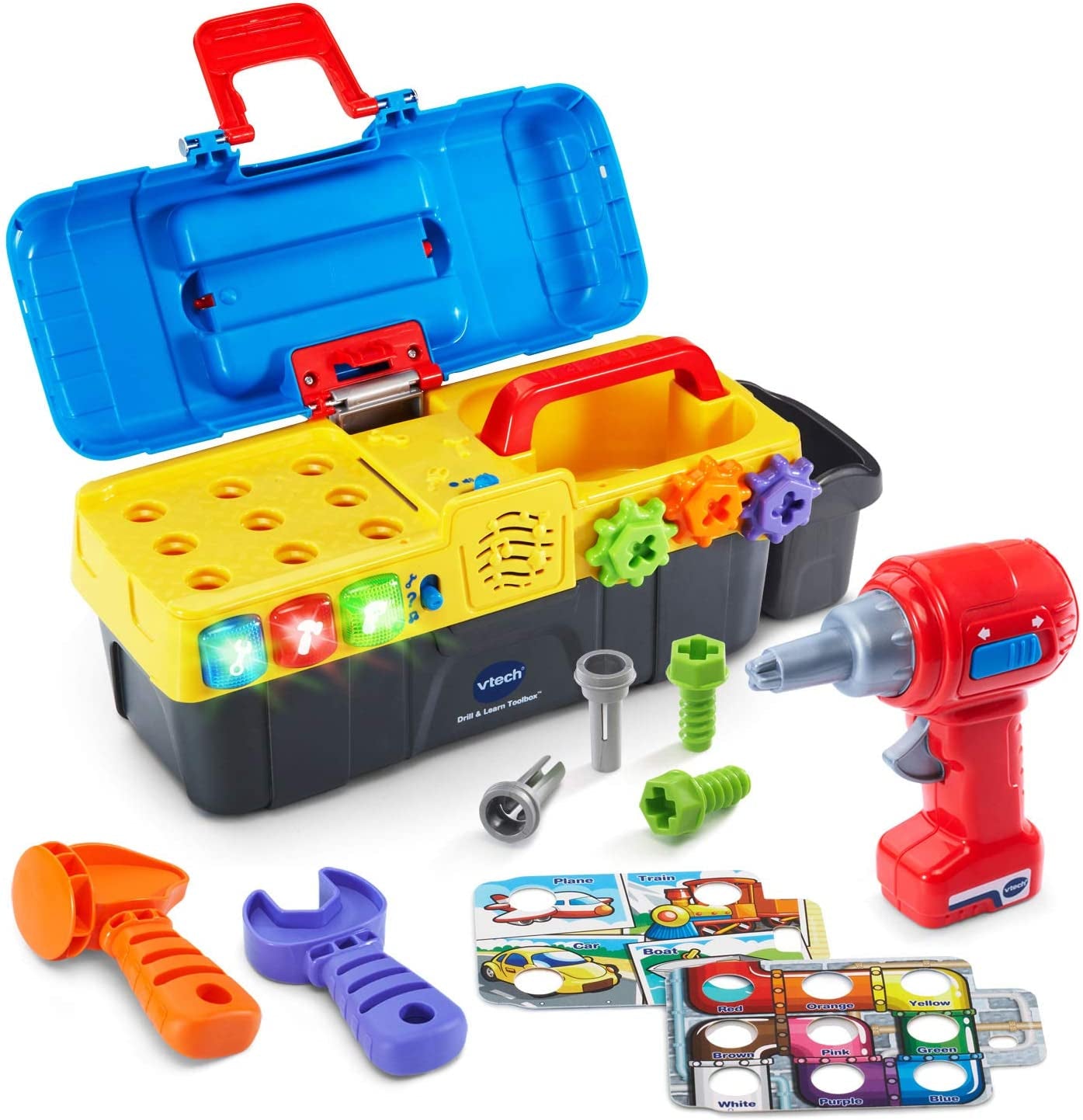 Kids Drill and Learn Toolbox Toddlers Toys