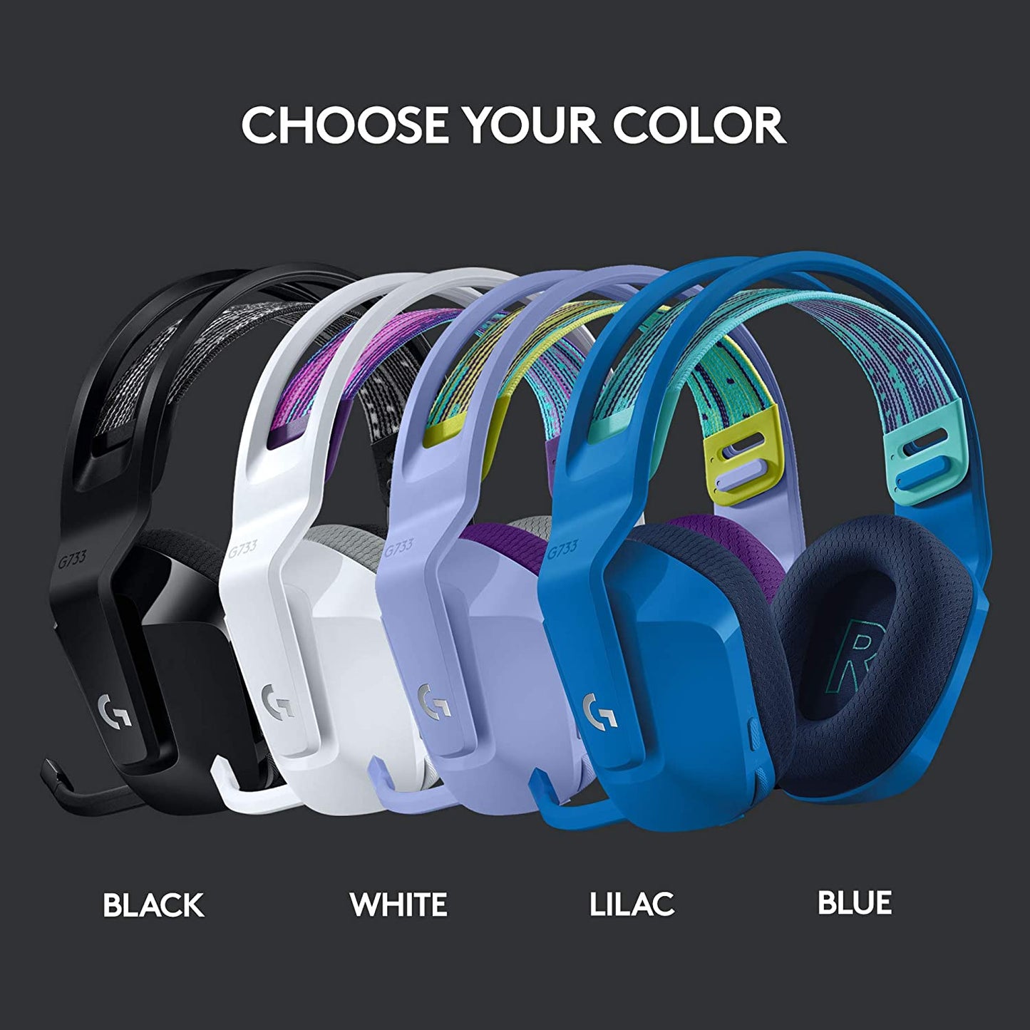 Lightspeed Wireless Gaming Headset - Suspension Headband Lightsync RGB and PRO-G Audio Drivers