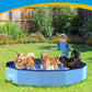 Foldable Dog Pool - Hard Plastic Shell Dogs Cats and Kids Swimming Pool
