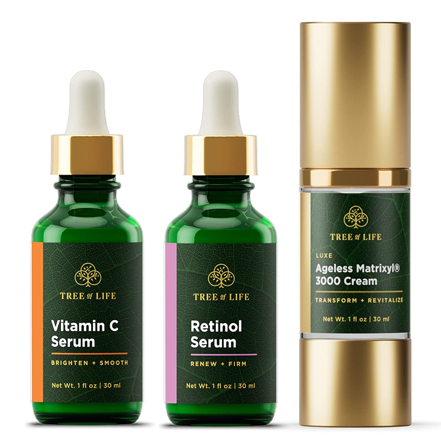 Anti Aging Vitamin C - Retinol and Hyaluronic Acid Serum for Brightening Firming & Hydrating for Face