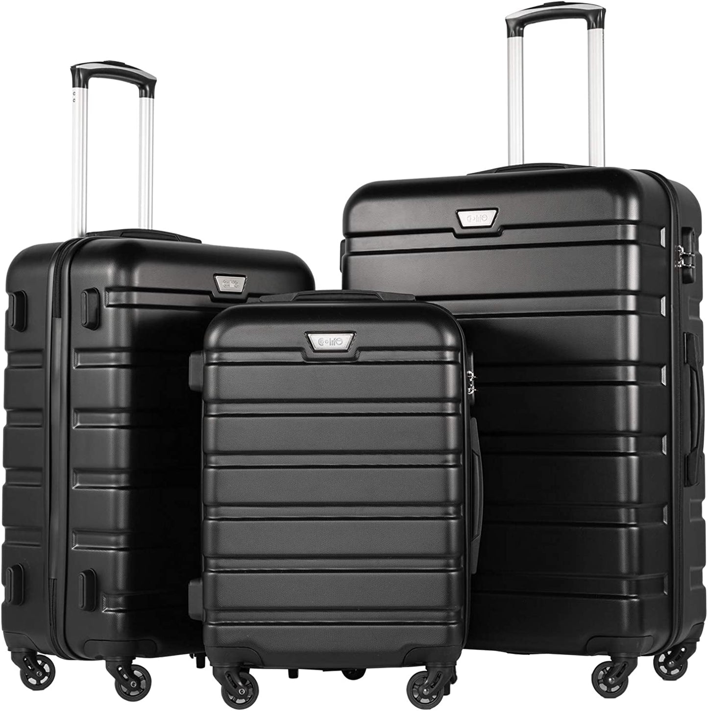 Traveling Luggage Set - 3 Piece Suitcase Set With Spinner Wheels & TSA Lock