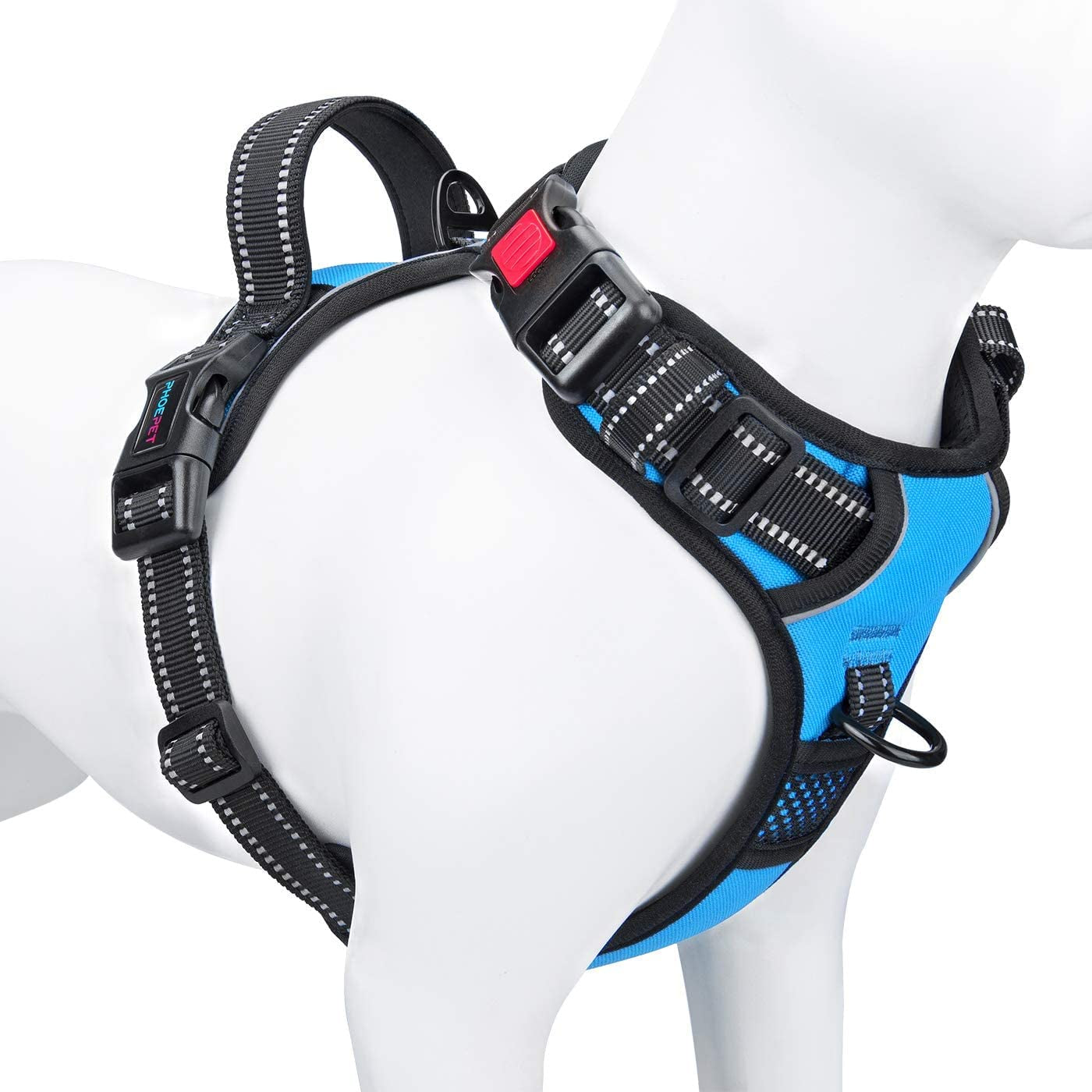 No Pull Dog Harness - Reflective Harness Vest with Adjustable Handle