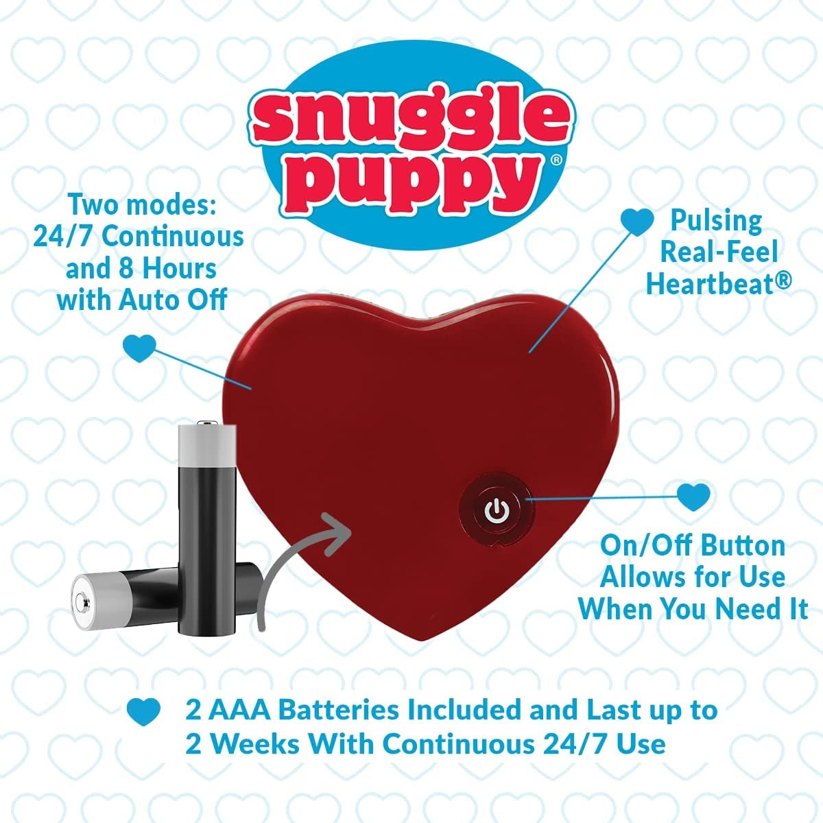 Snuggle Puppy - Heartbeat Behavioral Puppy Aid Toy - Dog Heartbeat Sleep Aid