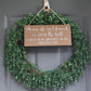 Baby Sleeping Sign for Front Door - Funny Hanging Wood Plaque