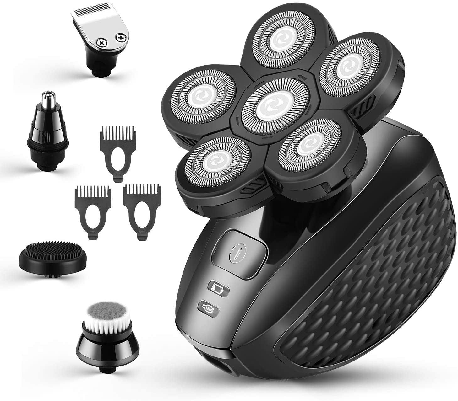 5 in 1 Multifunctional Head Shaver - Men Head Grooming Kit Cordless Electric Razor