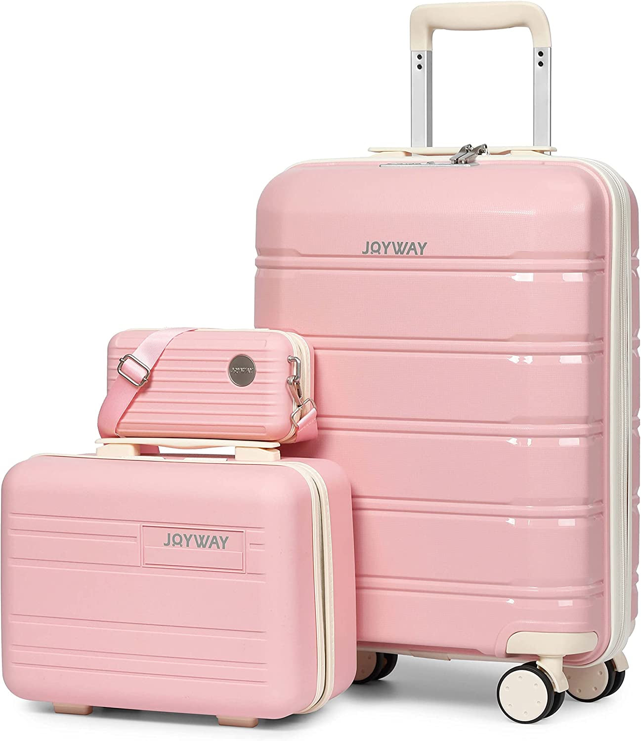 Suitcase Set - Carry-On Suitcases Set with TSA Lock Rigid Luggage with Swivel Wheels