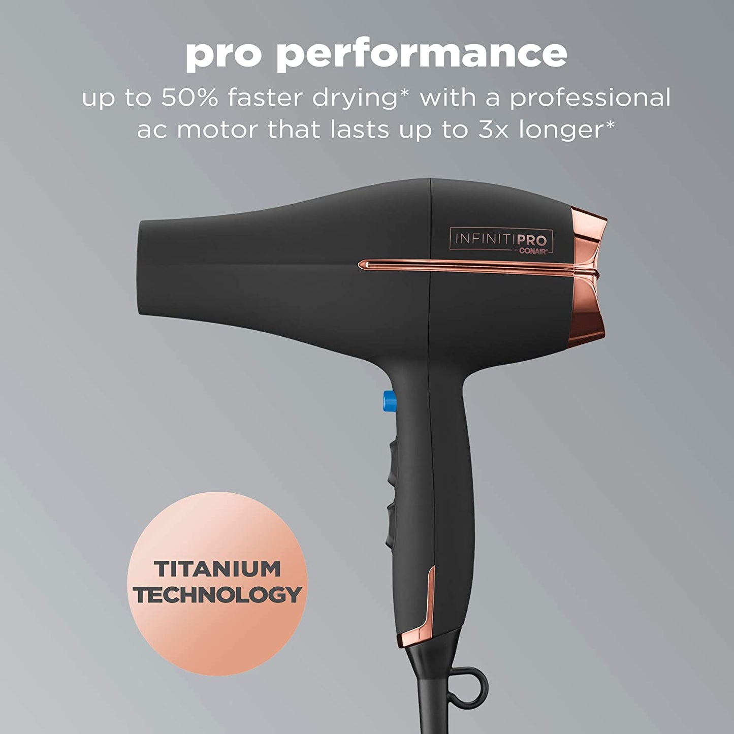 Hair Dryer - Pro Hair Dryer with Ceramic Technology Includes Diffuser and Concentrator