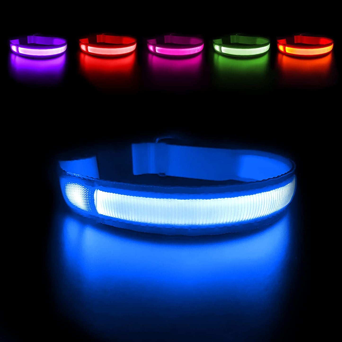 Dog Collars - Waterproof LED Rechargeable Dog Collar