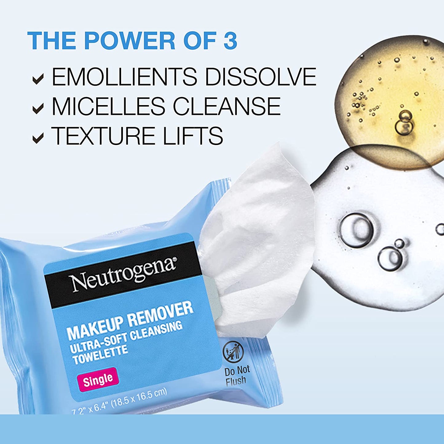 Neutrogena - Makeup Remover Facial Cleansing Wipes Removes Oil/Makeup/Waterproof Mascara