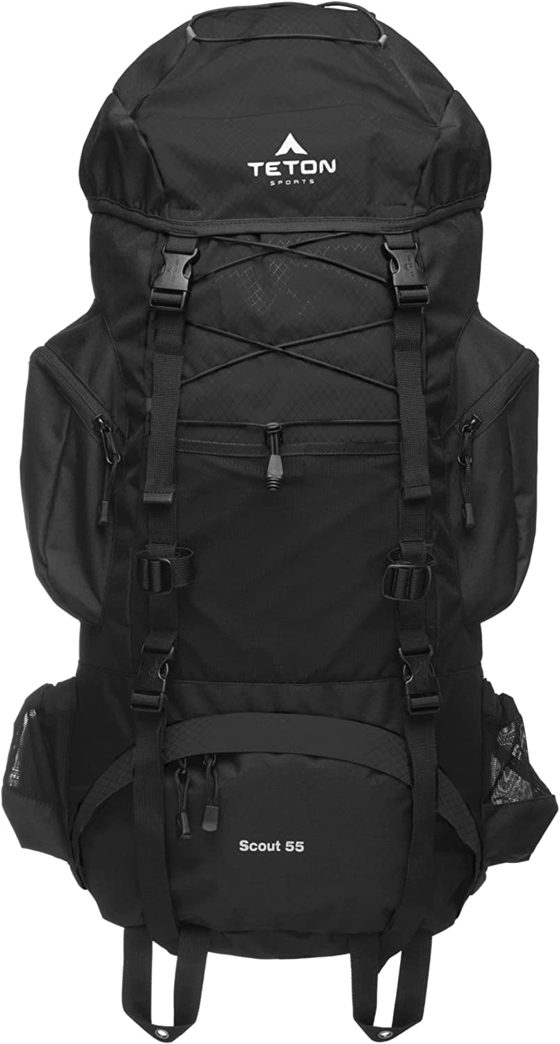 High-Performance Backpack - Scout Backpack for Hiking Camping Backpacking 55L