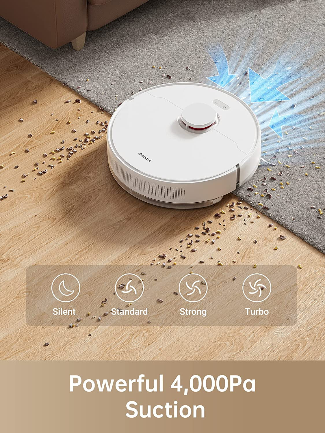 Robot Vacuum and Mop - Self-Emptying Robotic Vacuum with Navigation Compatible with Alexa Wi-Fi Connected