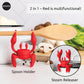 Utensil Holder - Heat Resistant Red Crab Silicone Utensil Rest Kitchen Gifts