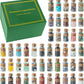 48-Piece Crystal and Healing Stones Set: Assorted Gemstones in Bottles