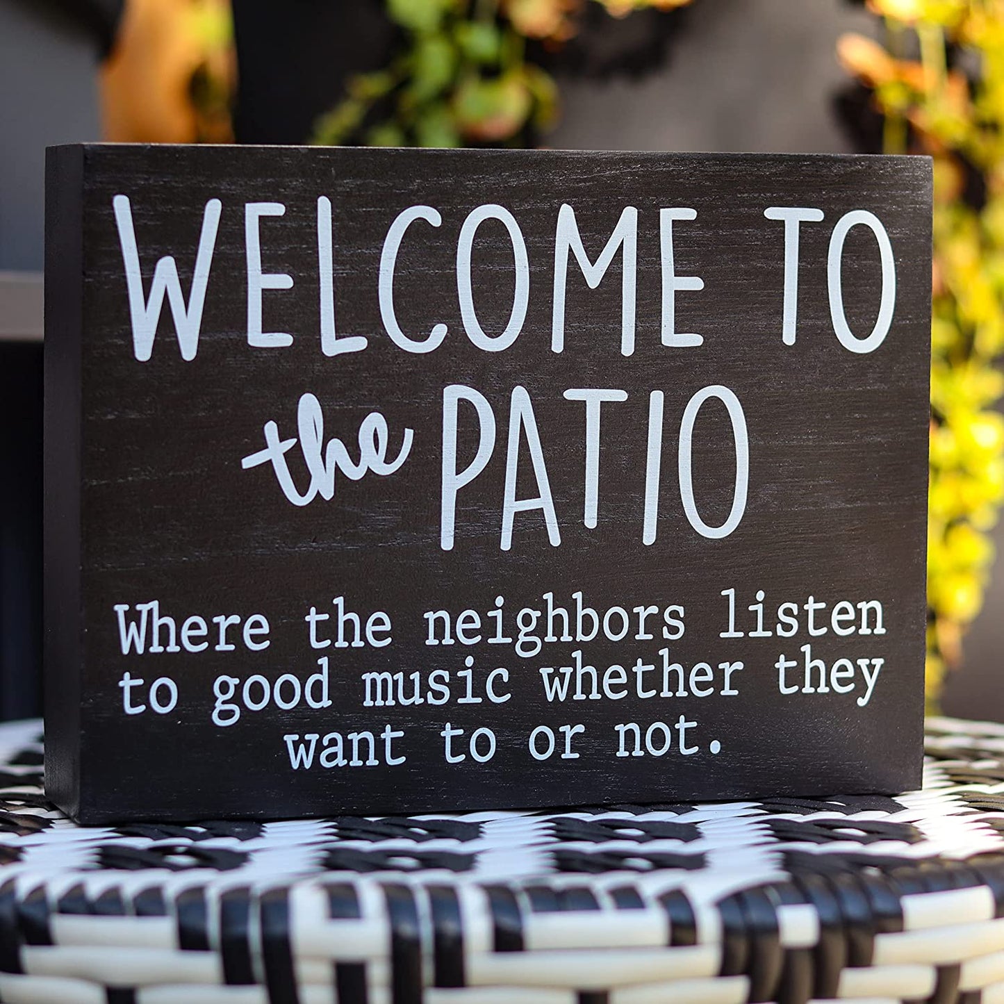 Patio Decor - Wall Art for Backyard Decor Bar and Grill - Hanging Signs Decor