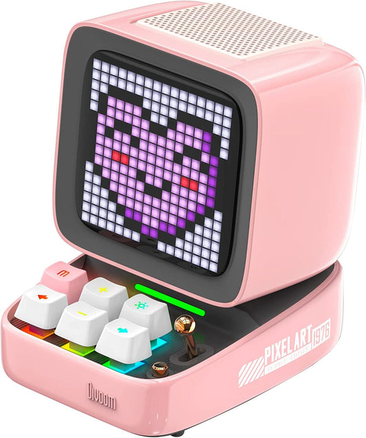 Retro Pixel Art Speaker - Bluetooth Speaker with LED App Controlled