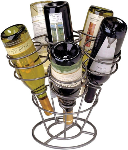 Wine Bottle Rack - 6 Metal Wine Bottle Racks