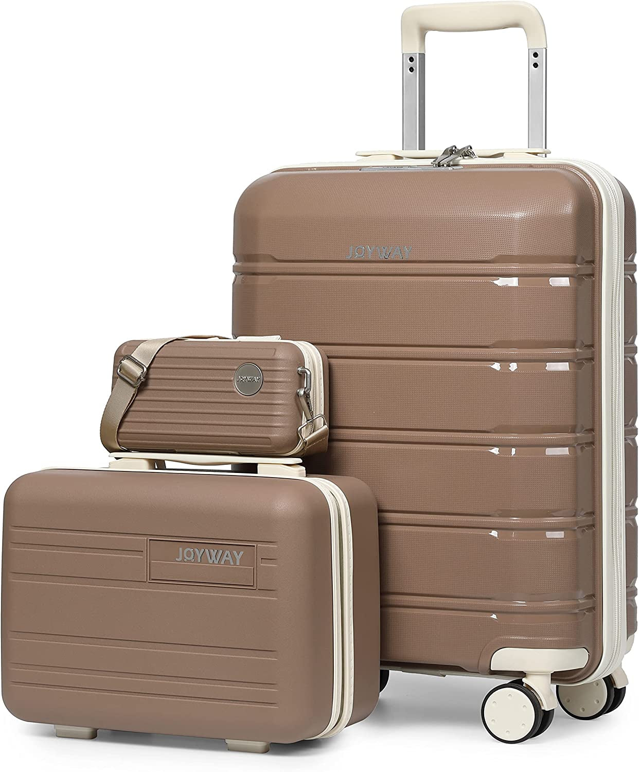 Suitcase Set - Carry-On Suitcases Set with TSA Lock Rigid Luggage with Swivel Wheels