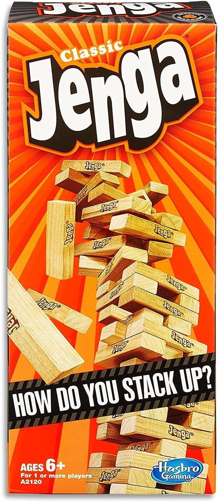 Jenga - Classic Game with Genuine Hardwood Blocks Stacking Tower Game