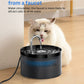 Cat Water Fountain - Pet Silent Water Fountain Built-In Led Light Activated