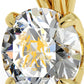 Gemini Necklace 24k Gold Inscribed on Crystal