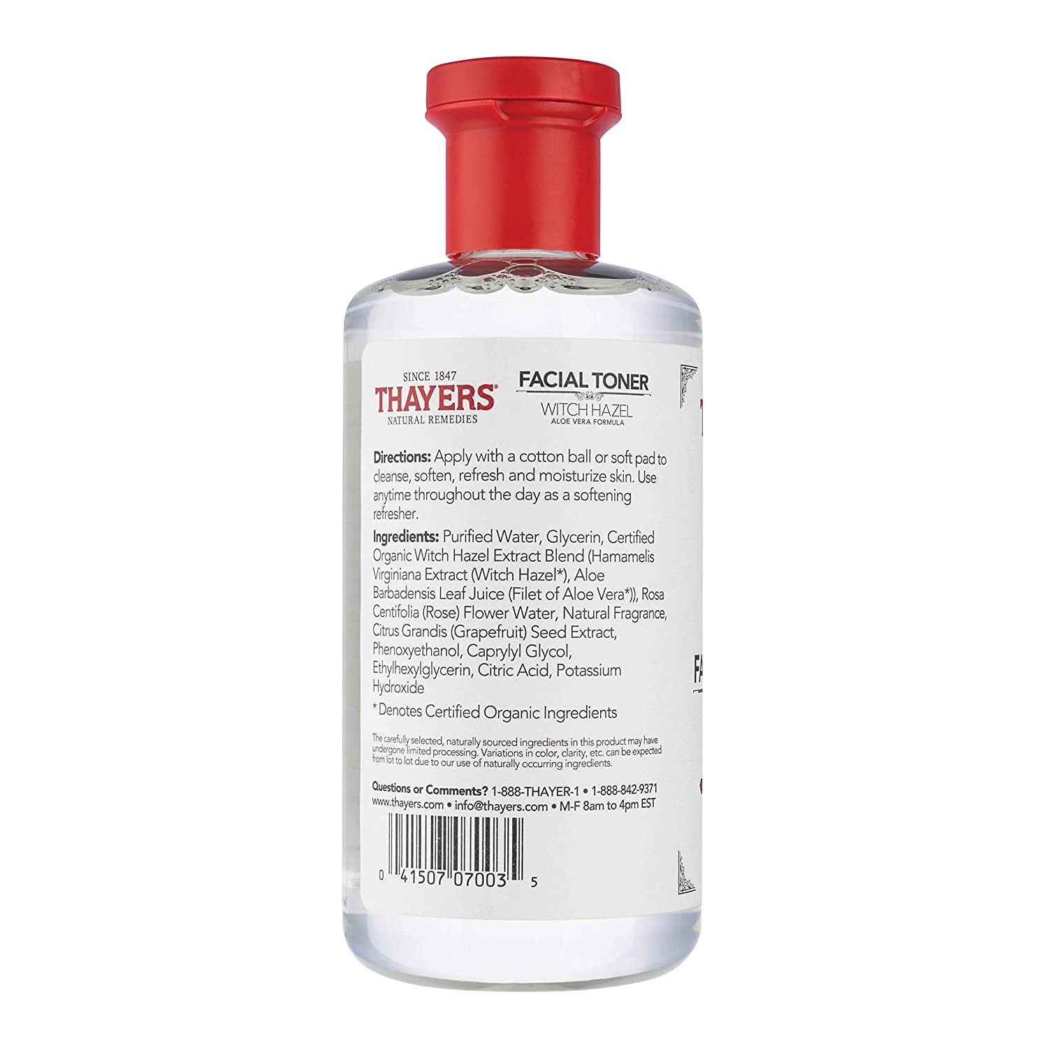 Thayers Alcohol-Free Facial Toner - Hydrating Aloe Vera Formula