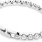 Clear Crystals Tennis Bracelet Rhodium Finish