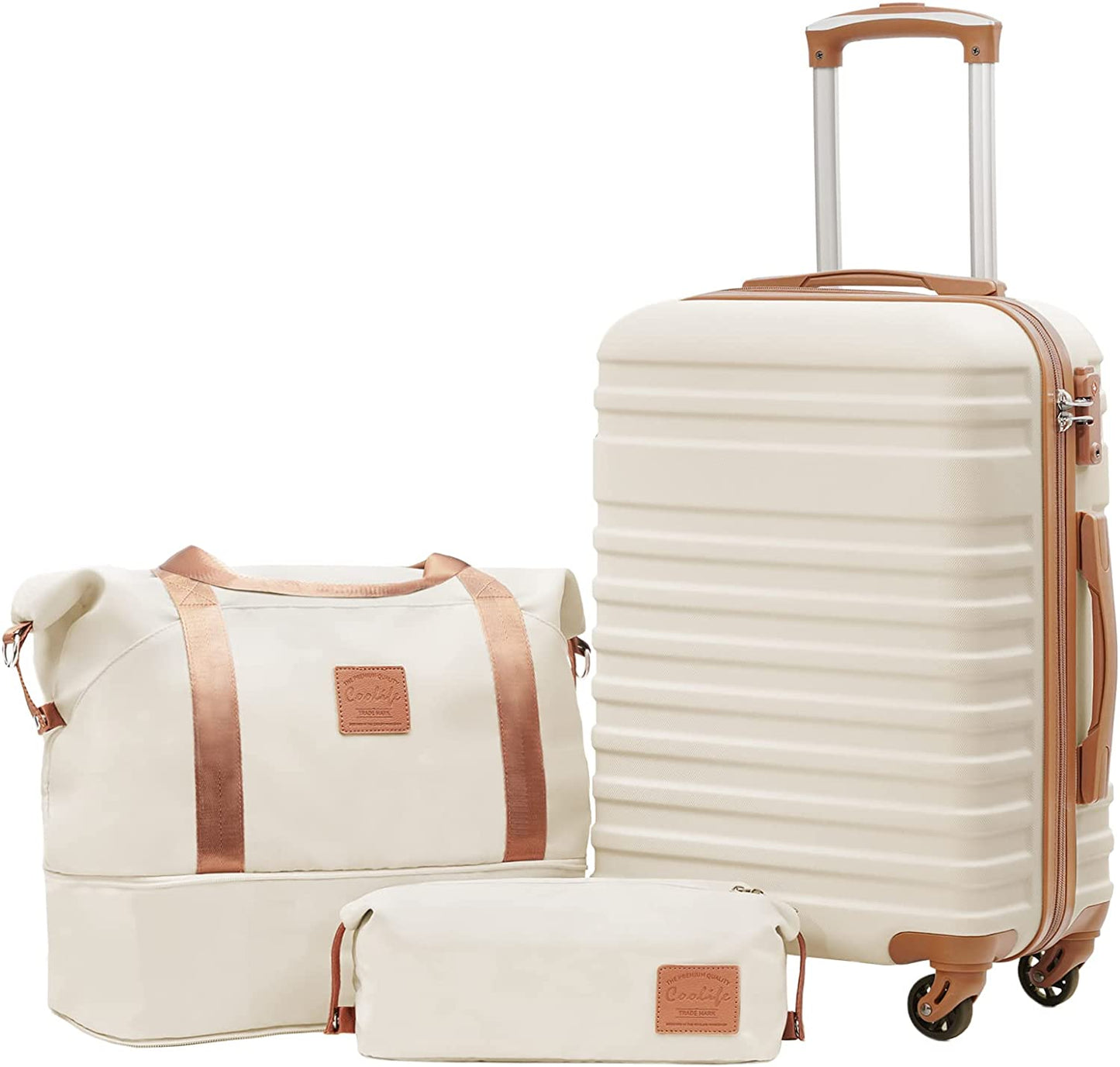 Suitcase Set - 3 Pieces Carry on Luggage Sets Hard side with TSA Lock & Spinner Wheels