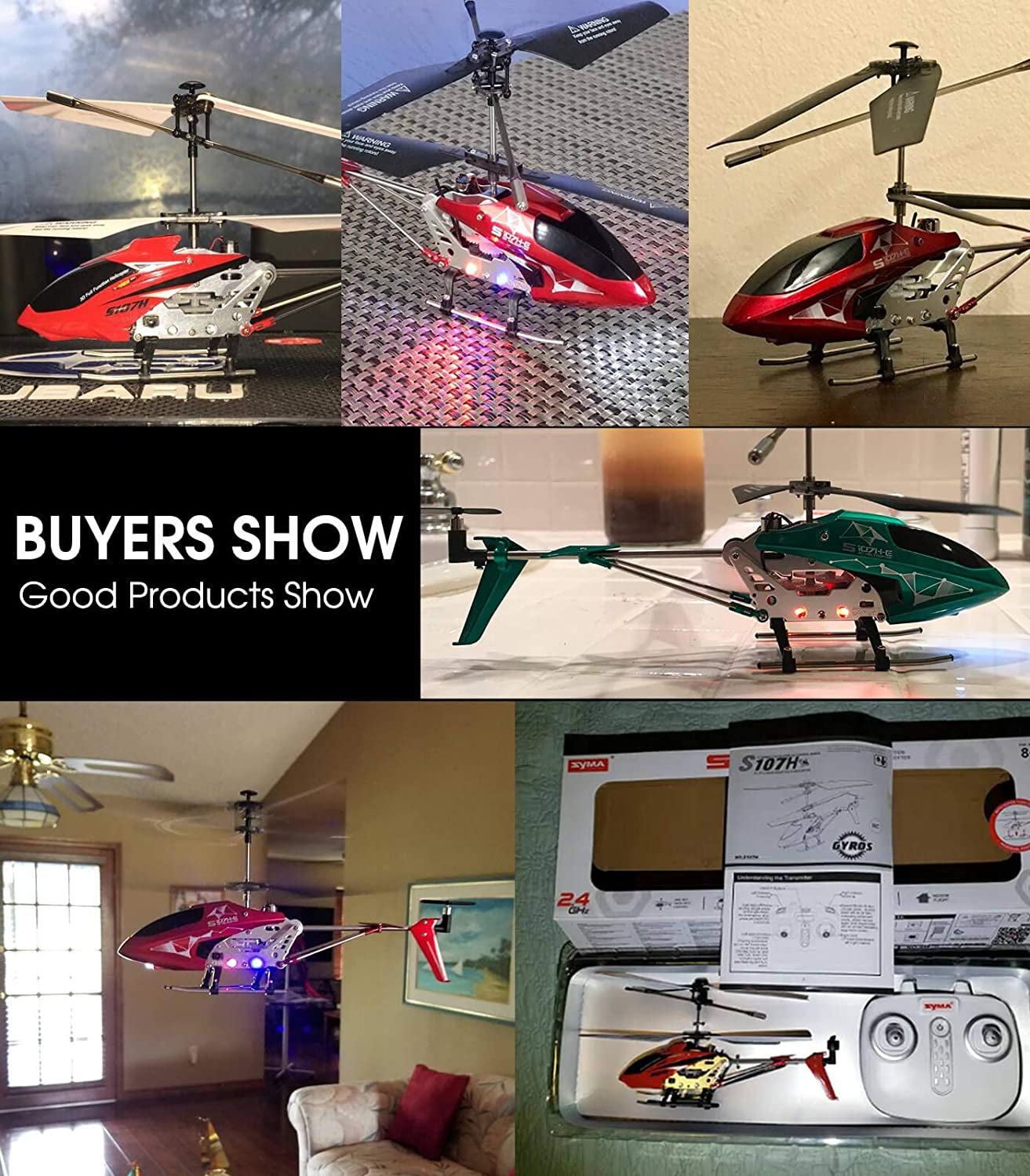 Kids Remote Control Helicopter - Altitude Hold Gyro Stabilizer and High & Low Speed LED Light