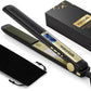 Salon Flat Iron Hair Straightener - Auto Shut-Off Negative Ion Titanium Plates Hair Straightener