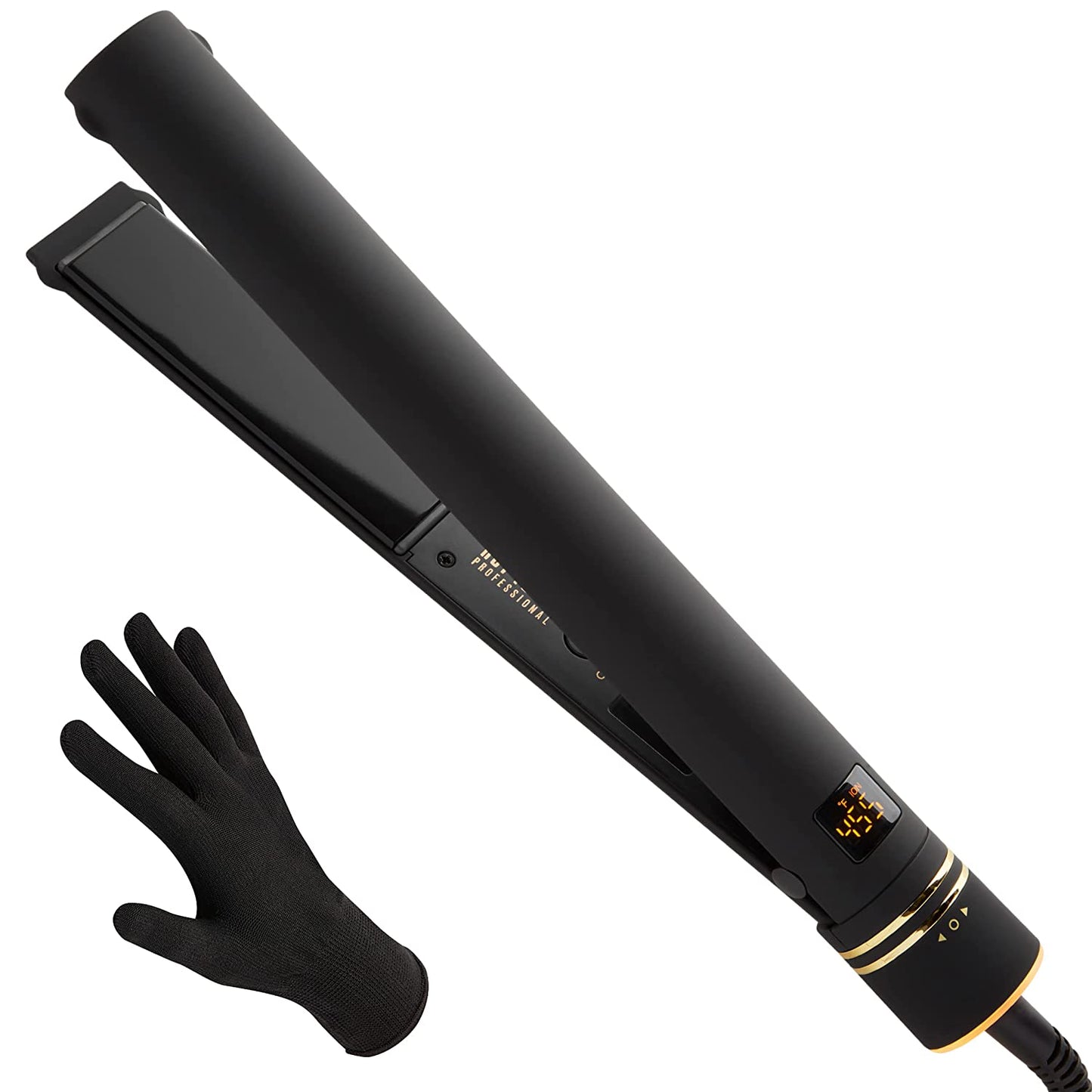 Pro Artist Black & Gold Flat Iron Salon Hair Straightening