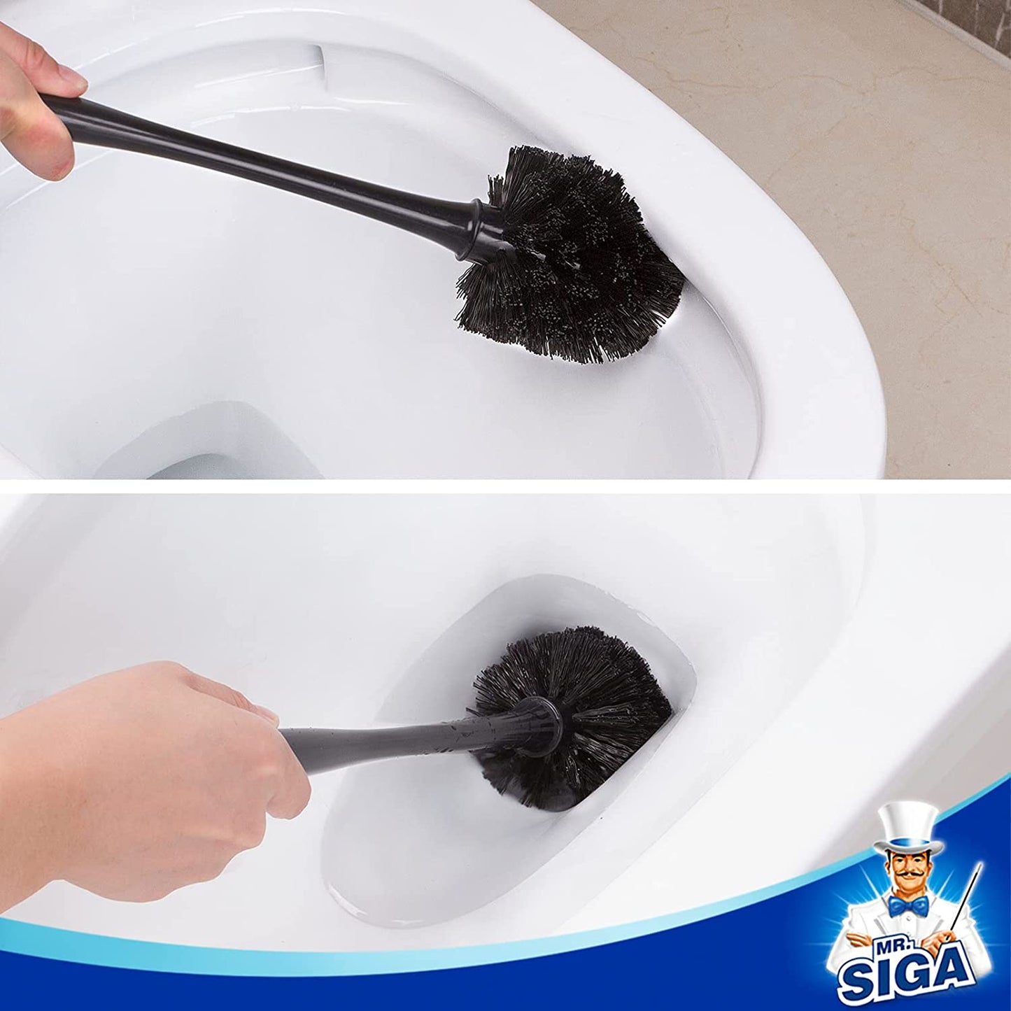 Toilet Brush and Plunger Bowl Combo for Bathroom