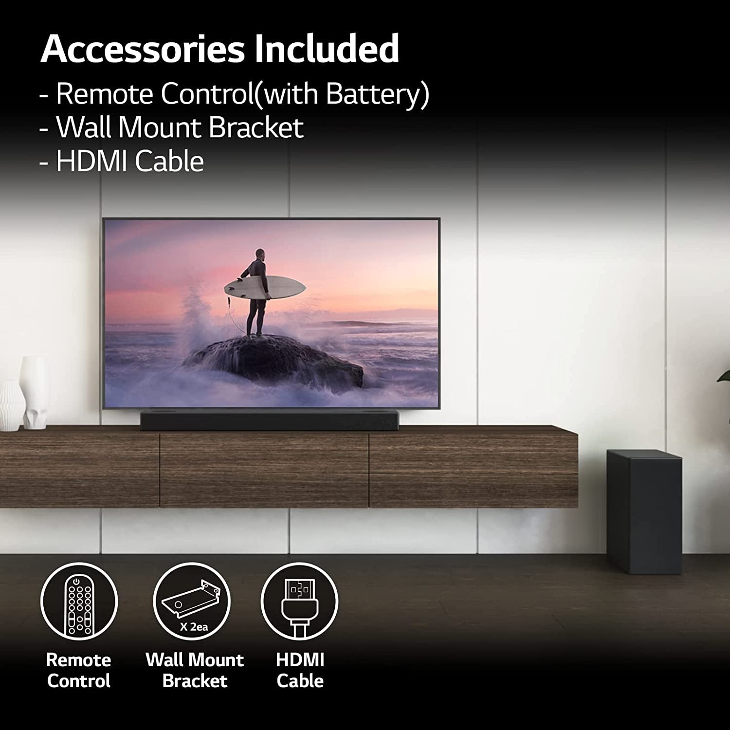 LG Sound Bar - 3.1.2Ch Soundbars with Dolby Atmos DTS:X High-Res Audio