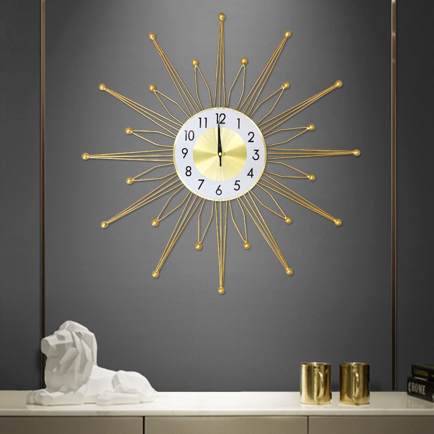 SilenvtWall Clock - Non-Ticking Large Clocks