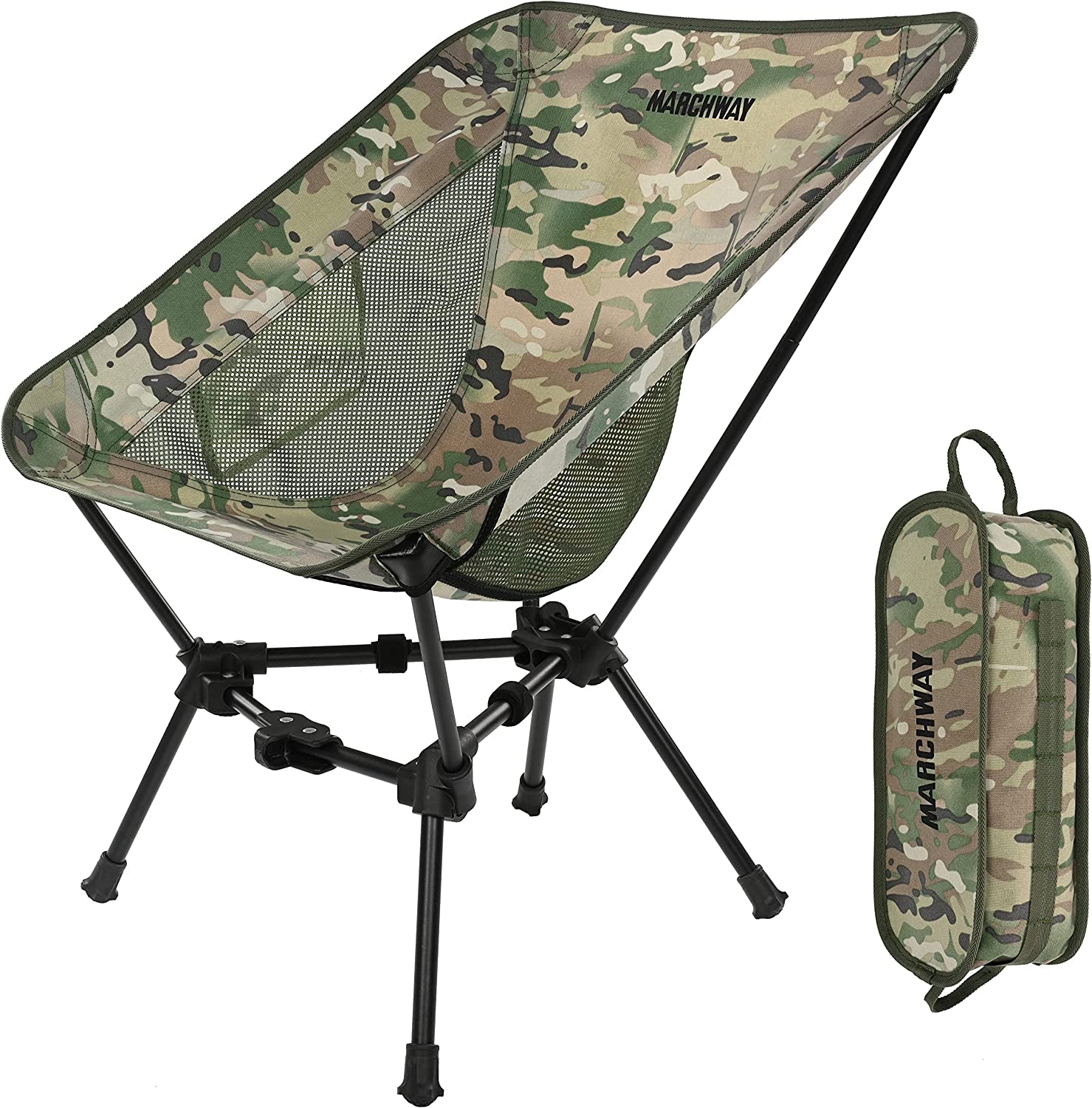 Folding Camping Chair - Portable Compact Outdoor Camp Travel Beach Picnic Festival Chair