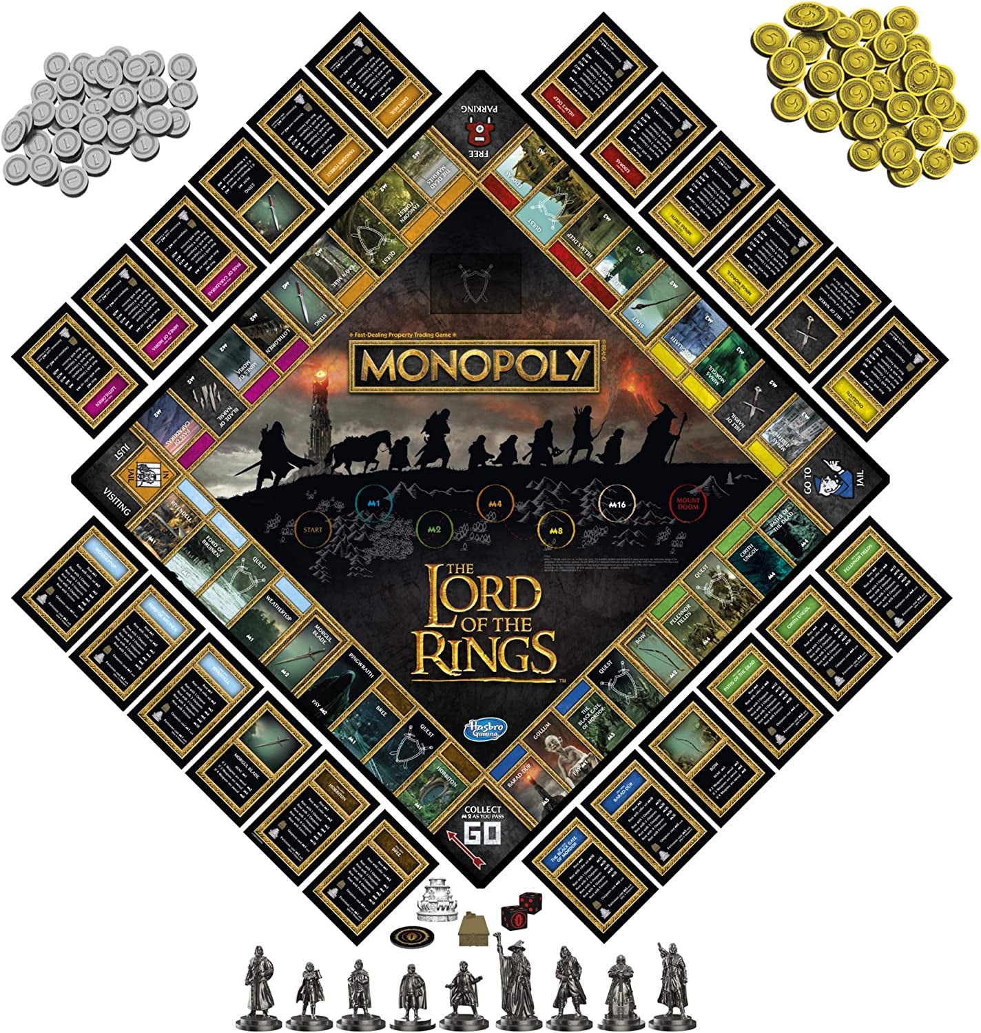 Monopoly - the Lord of the Rings Edition Board Game Play as a Member of the Fellowship